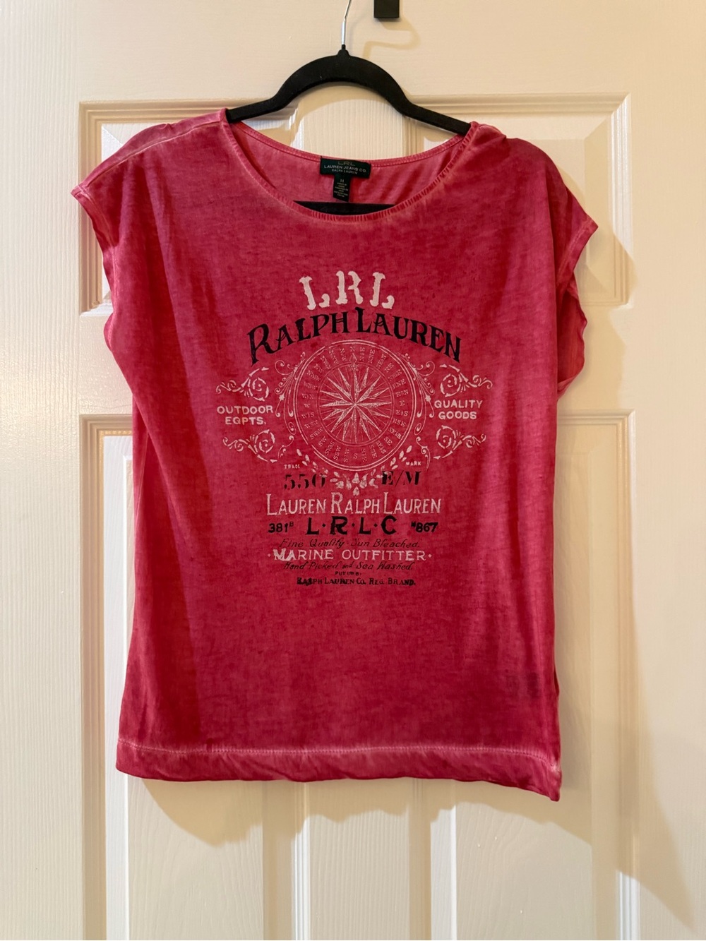 Ralph Lauren Faded Pink/Red Graphic Short-Sleeve Tee